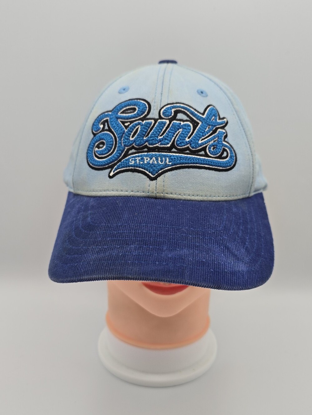American Needle MiLB St. Paul Saints Minnesota Adjustable Leather Strapback Hat